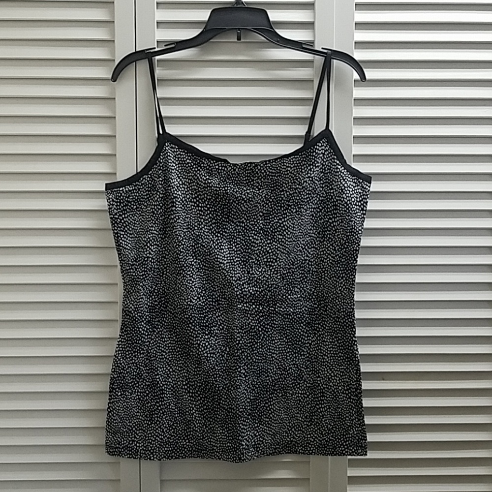 LOFT Black With White Speckles Camisole